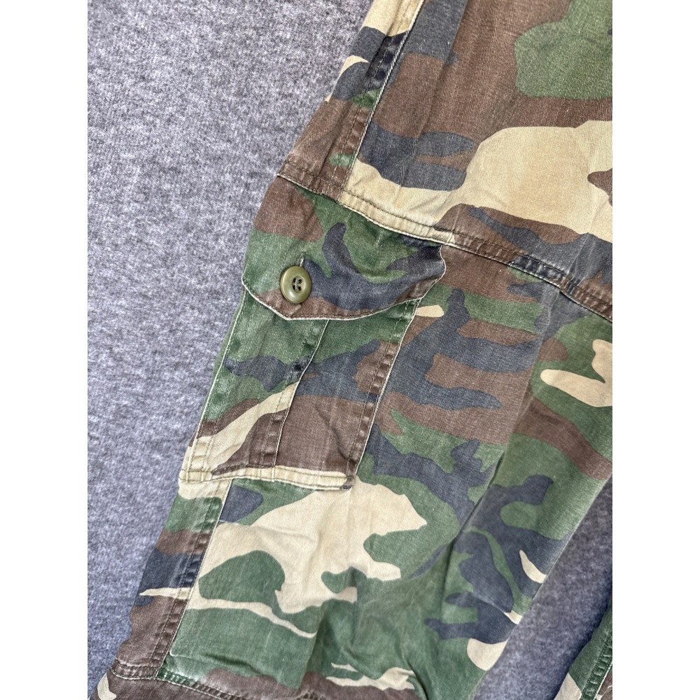 Rothco Cargo Pants Men Large Camo Woodland Ramie Cotton Tactical Hunting Fishing - Picture 3 of 12